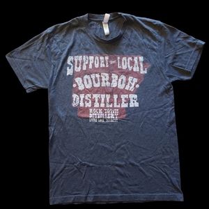 Rock Town Bourbon Distillery Arkansas, Charcoal Shirt, Size Small